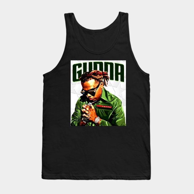 Gunna vector art Tank Top by Xela Wilma